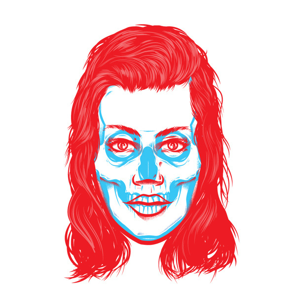 Visual Graphic #illustration #collage #colours #skull