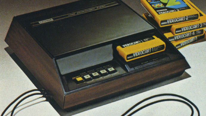 The Untold Story Of The Invention Of The Game Cartridge | Fast Company | Business + Innovation #electronics #fairchild #yellow #woodgrain #gaming #vintage #cartridge #game