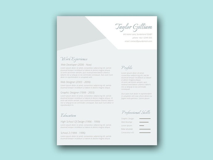 Free Elegant Resume Template with Smart Design