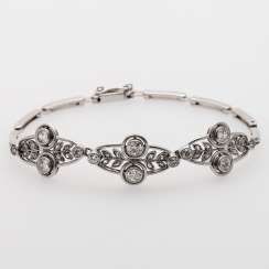 Bracelet set with 12 old European cut diamonds