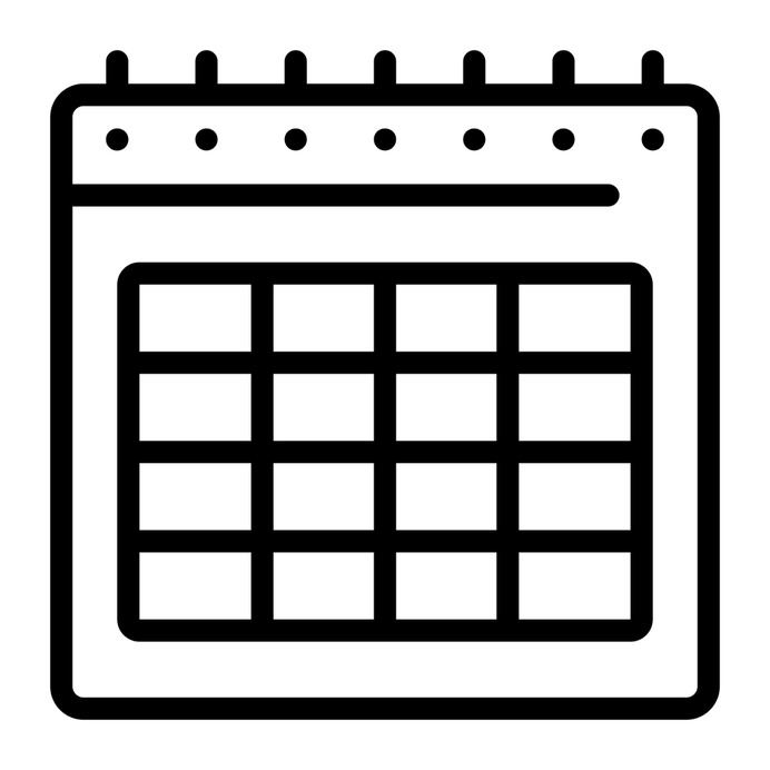 See more icon inspiration related to calendar, date, time, time and date, schedule, administration, calendars, organization and interface on Flaticon.