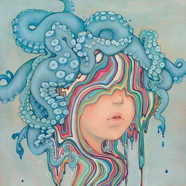New stunning artworks by Camilla dErrico #illustration #color #octopus