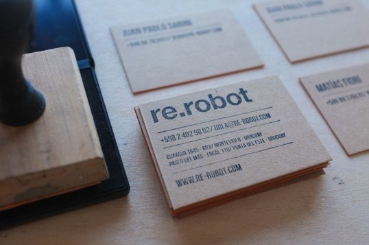re.robot #stamp #ink #lines #business #branding #card #print #design #stationery #black #brand #identity #rules #personal #typography