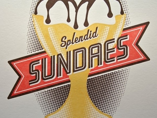 Beast Pieces #halftone #banner #letterpress #food #illustration #inline
