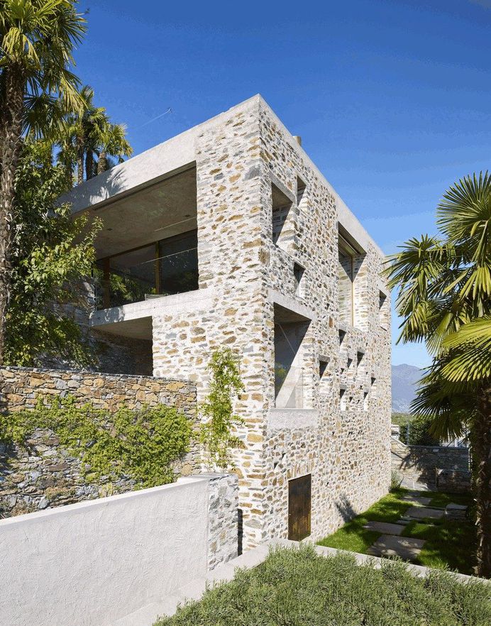 Stunning Stone House in Switzerland Unveils Modern Interiors 2