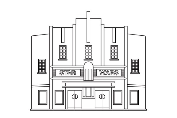 James Kape #line #vector #illustrator #building #architecture