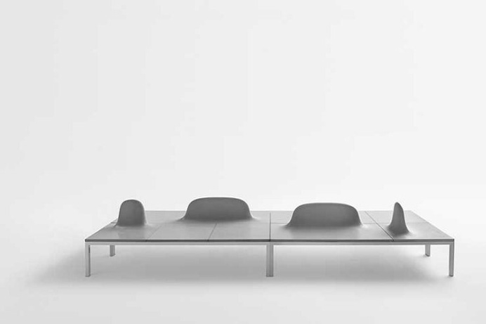 ULURU is a modular concrete seating which can be moved around and reconfigured to form different 'landscapes'.