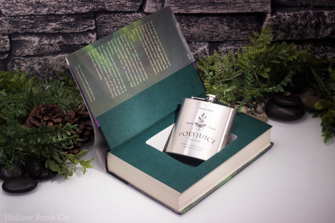 Polyjuice flask with Harry Potter and The Half Prince- Hollow Book Safe