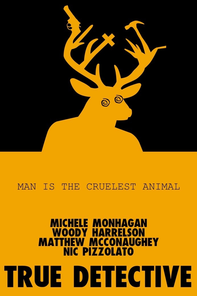 True Detective fan-made poster #detectives #series #poster #true #minimalist