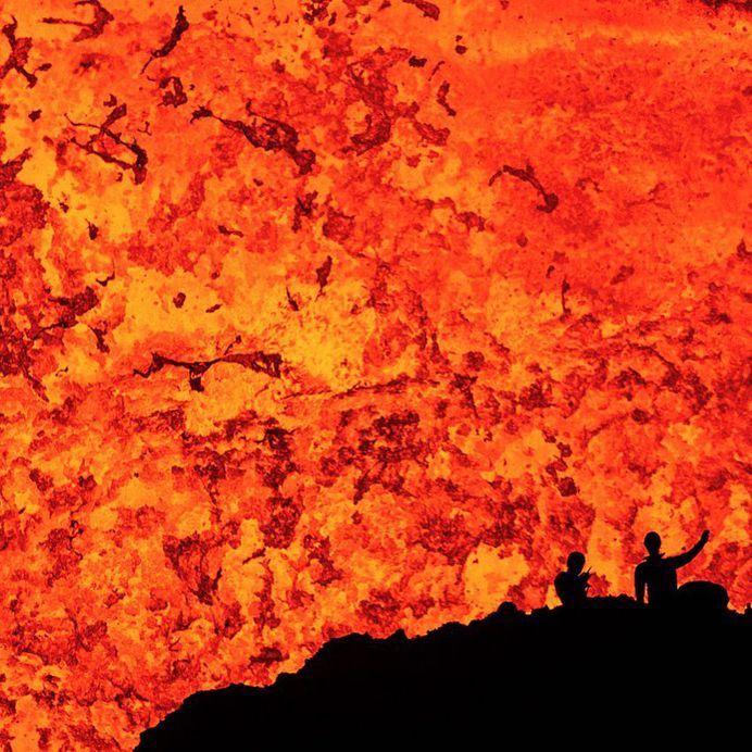 Photographer Ulla Lohmann Lowers Herself Into Active Volcanoes