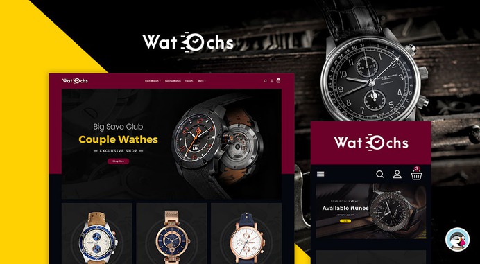 #Watches & #Brands #Catalog - #Prestashop #Responsive #Theme | #TemplateTrip #eCommerce #Website #Design #Template