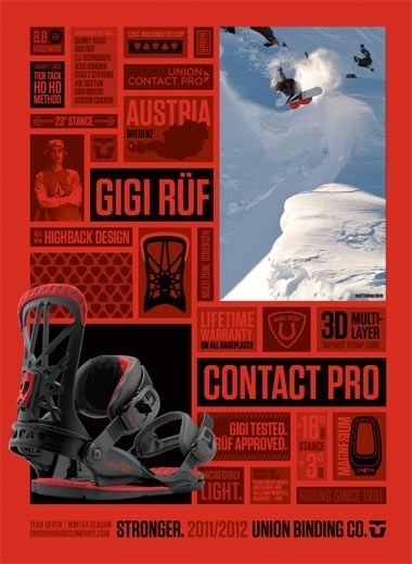 Union Binding Co. Advertising 2011-2012 by Draplin | Allan Peters' Blog #draplin #snowboarding #design #typography
