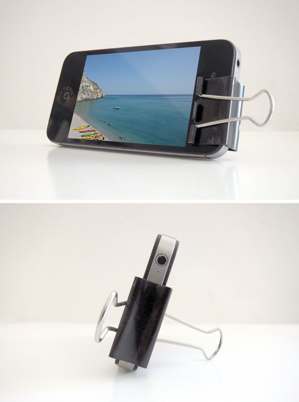 iPhone stand from a clip. #clip #iphone #stand