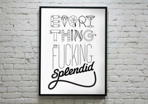 Typeverything.com - Everything is.. byÂ George... - Typeverything #lettering #poster #typography