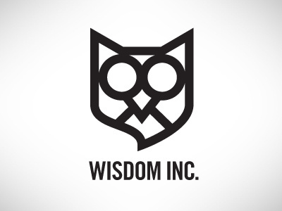 Wisdom inc. - by Justin Block #white #owl #color #black #simple #and #logo #wisdon #1
