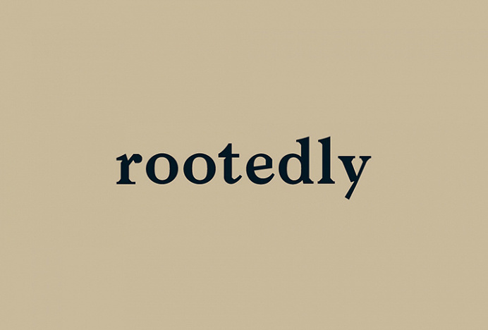 Rootedly by Studio Britz #logo #logotype #typography