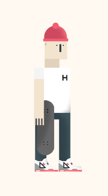 hipster editorial illustration - www.lucasjubb.co.uk