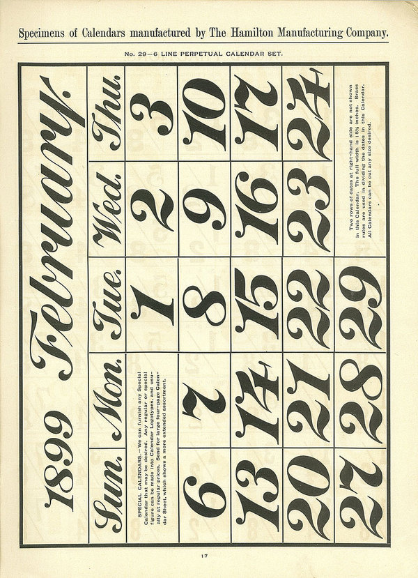 Hamilton Wood Type Catalog #14