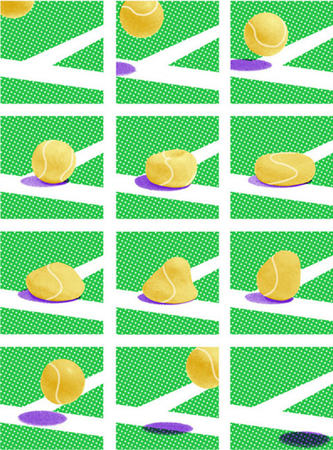 Wimbledon 2012 poster by James Jessiman