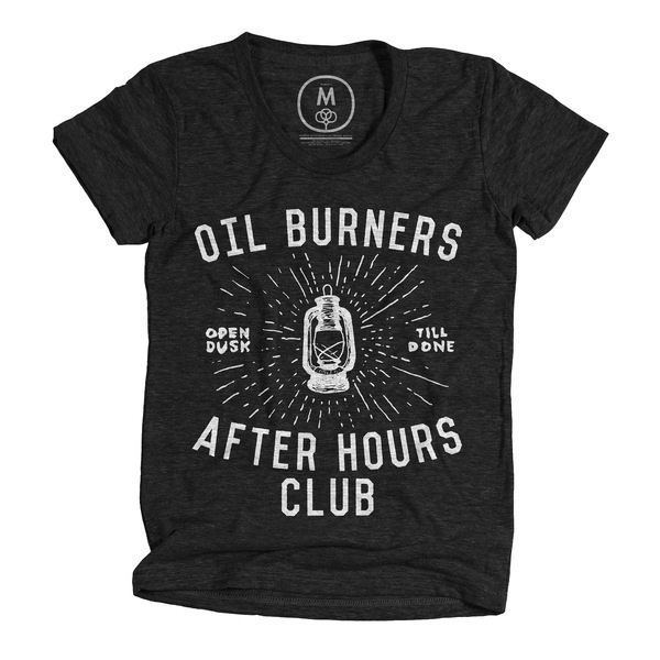 "Oil Burners" by Alex Berdis #after #cottonbureau #heritage #white #lantern #dusk #tshirt #black #done #hours #till #burners #oil #open #club