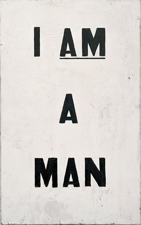 I Am a Man! but does it float #typography