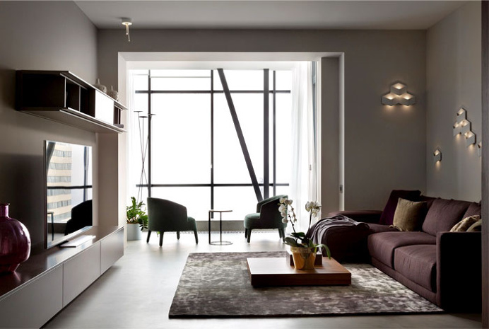 Apartment in Trendy Dark Colors - #decor, #interior, #homedecor,