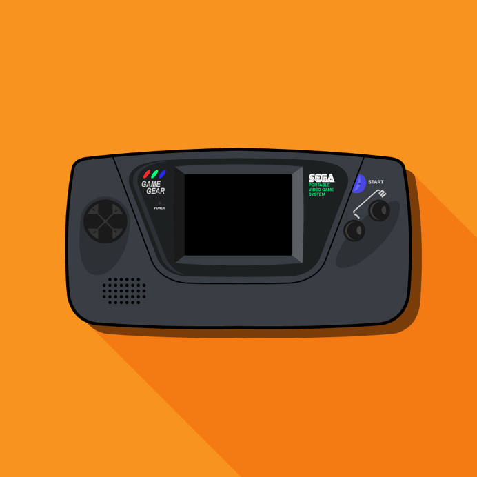 SEGA Game Gear Illustration