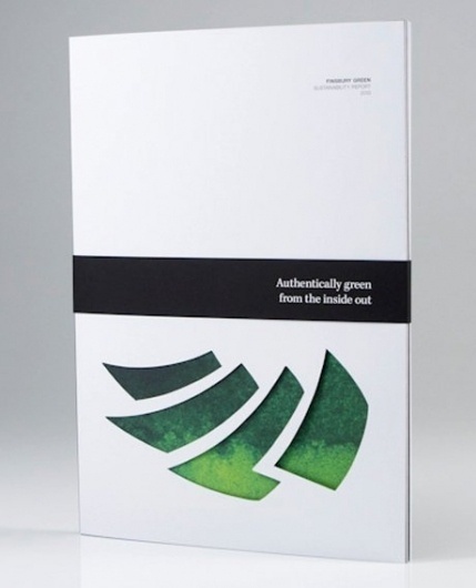 Seesaw Design's Photos - Finsbury Green 2010 Sustainability Report (8) #print #design #graphic #publication #report