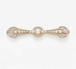 Diamant-Perl-Brosche