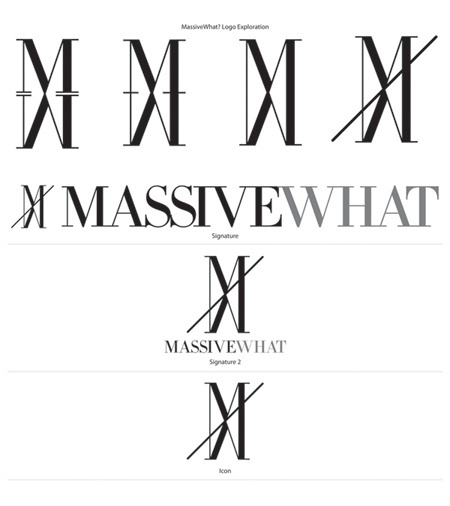 MASSIVEWHAT LOGO #logo #identity #massivewhat