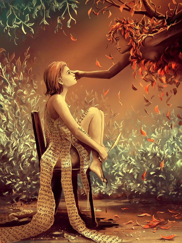 Ink of black Thoughts by AquaSixio #digital #illustration #art