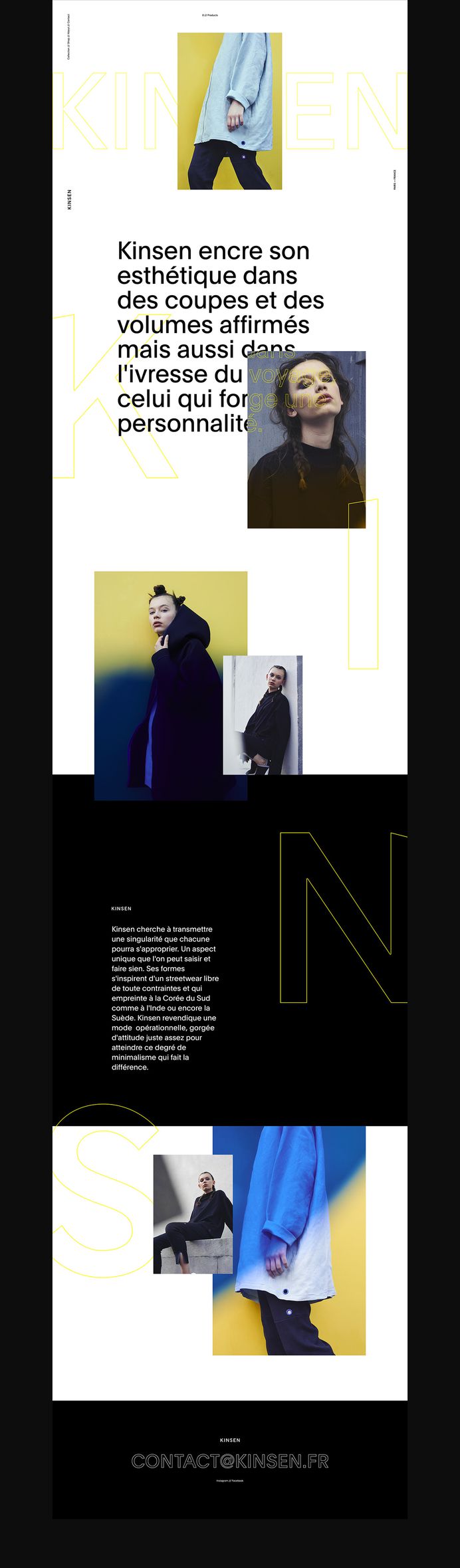 Kinsen - Ecommerce Website on Behance