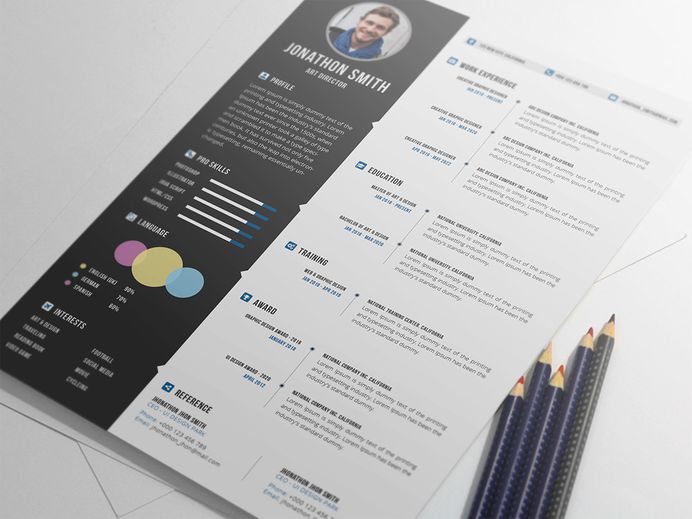 Free Professional Resume Template with Cover Letter