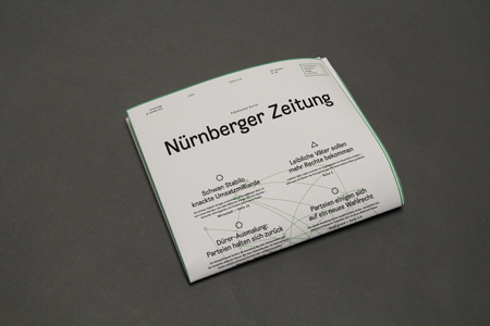 02 Nürnberger newspaper #design #graphic #book #minimal #layout