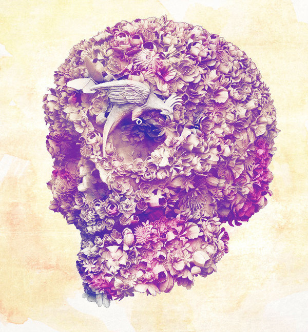 Violet Skull #skull #design #sculpture