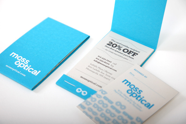 Moss Optical Brand Update on Behance #print #branding