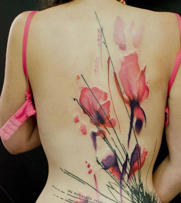 55+ Examples of Watercolor Tattoo #watercolor #tattoo