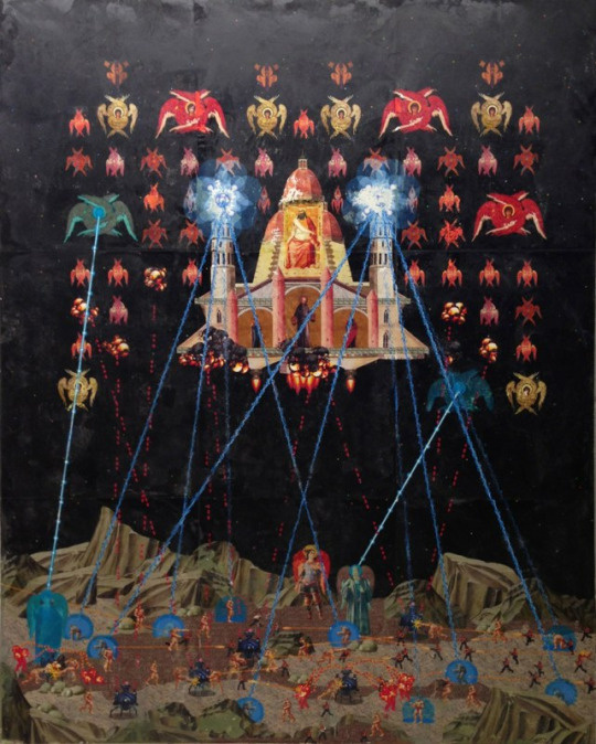 Renaissance mixed with video games in Genesis 2014 by Dan Hernandez