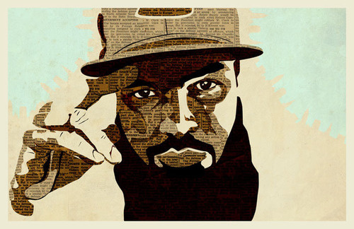 Stalley | Illustration | KyleMosher.com #stalley #design #newspaper #illustration #rapper #vintage #hip-hop