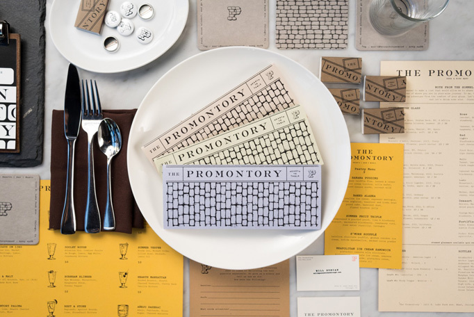 Promontory #menu #identity #food #print
