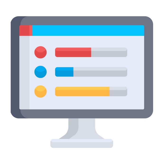 See more icon inspiration related to monitor, screen, tv, graphs, electronics, charts, bars, technology and computer on Flaticon.