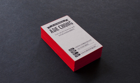 20 Brilliant Edge Painted Business Cards #card #identity #business