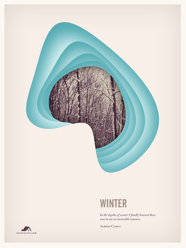 The Four Seasons on Behance #seasons #layout #poster #four