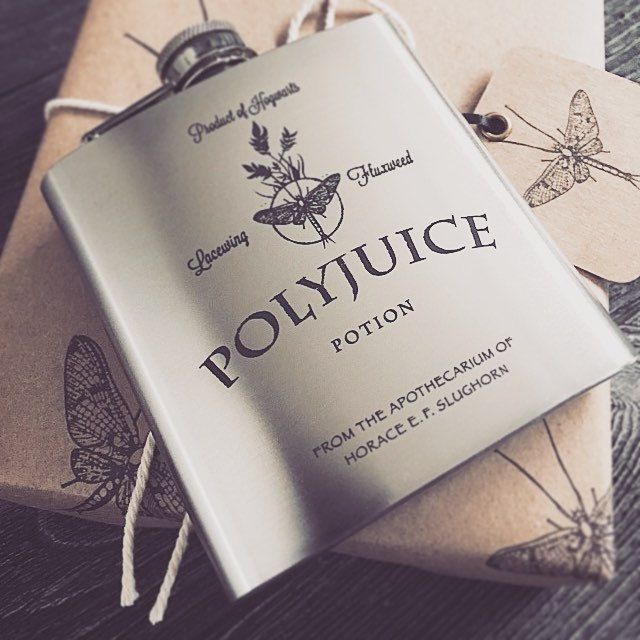 Polyjuice Potion inspired by Harry Potter 6oz Engraved Hip