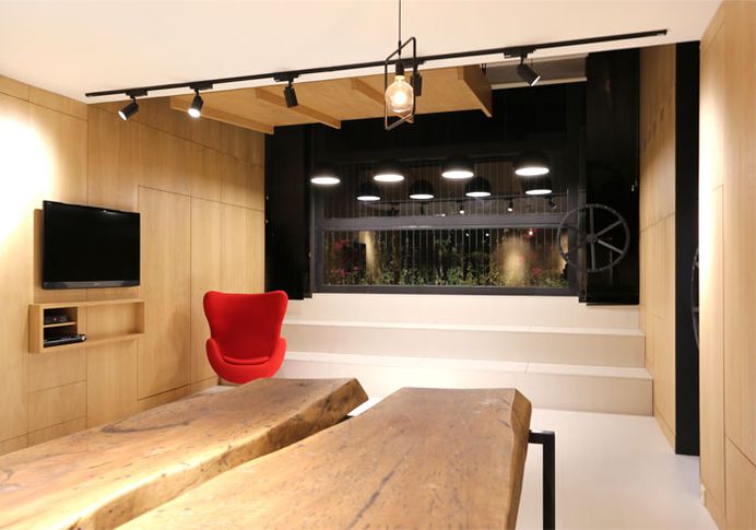 Space-Saving Design Idea at 45m2 Apartment - InteriorZine #home #decor #interior