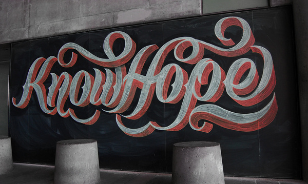 Knowhope #lettering #chalk #typography