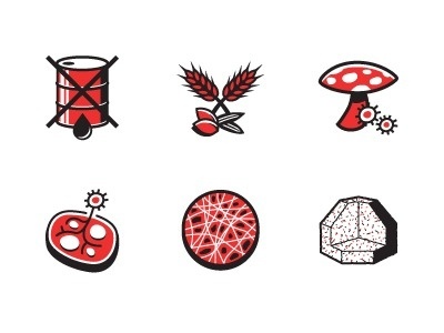 Dribbble - Mushroom Packaging by Kyle Tezak #packaging #icons