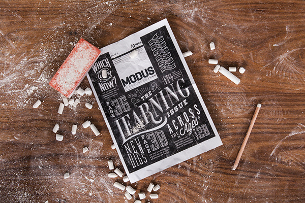 7x3m Modus cover #lettering #chalk #cover #art #typography
