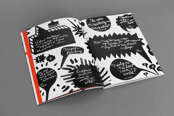 TEDx Midwest Guidebook via Patrick Iadanza #ted #branding #book #spread #brand #drawn #tedx #type #hand