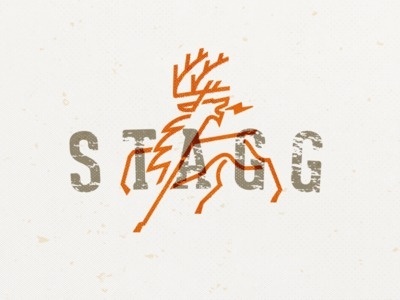 STAGG design by Mike Bruner #mike #graphic #stag #powerful #bruner